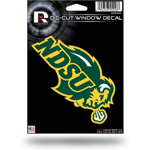 North Dakota State University Bison 5 Inch Die Cut Decal Sticker, Flat Vinyl, Full Adhesive Backing