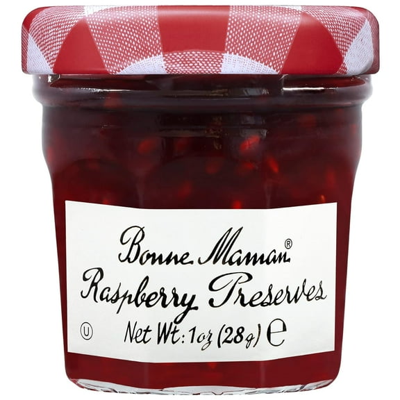 Bonne Maman Raspberry Preserves, Mini Jars (Pack of 60 jars)