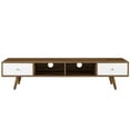 thumbnail image 3 of Modway Transmit 70" Media Console Wood TV Stand in Walnut White, 3 of 7