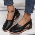 thumbnail image 1 of Women's Hollow Out Casual Shoes Solid Round Head Comfortable Platform Sandals Shoes, 1 of 5