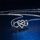 thumbnail image 2 of Fashion creative bond heart-shaped necklace 8-character pendant necklace infinite love infinite charm, 2 of 3