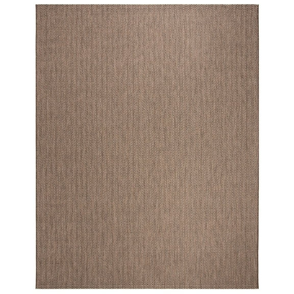 SAFAVIEH Courtyard Dusan Medallion Indoor/Outdoor Area Rug, Navy/Ivory, 8' x 10'