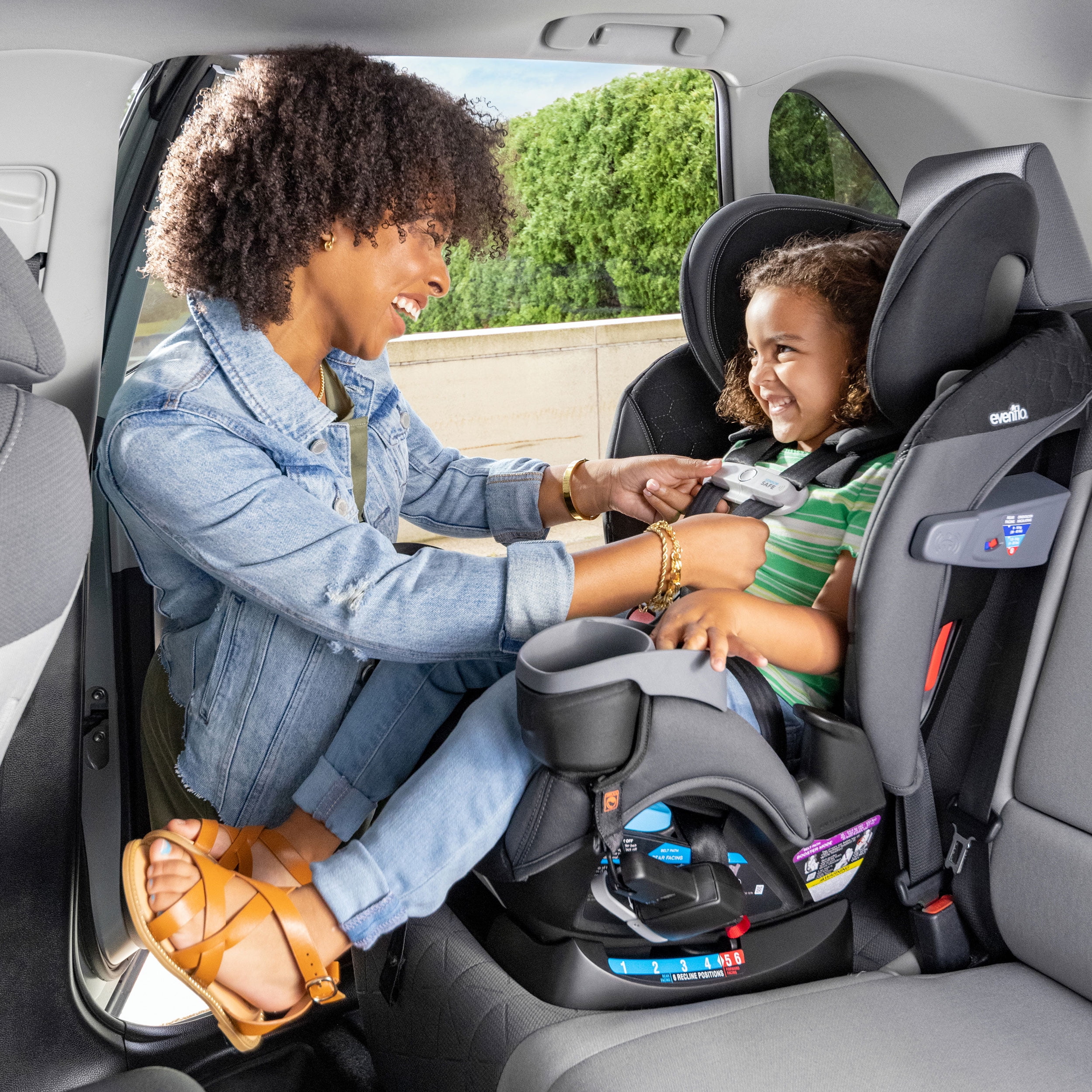 Evenflo Car Seat Rear Facing Installation