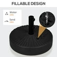 thumbnail image 5 of Outsunny Fillable Umbrella Base for 1.5"-2" Pole, Umbrella Stand, Black, 5 of 10
