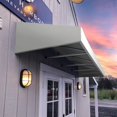 thumbnail image 5 of Awntech 6.38 Ft New Yorker Fixed Awning Canopy with Rigid Valance (76.5in x 18in x 36in), White, 5 of 5