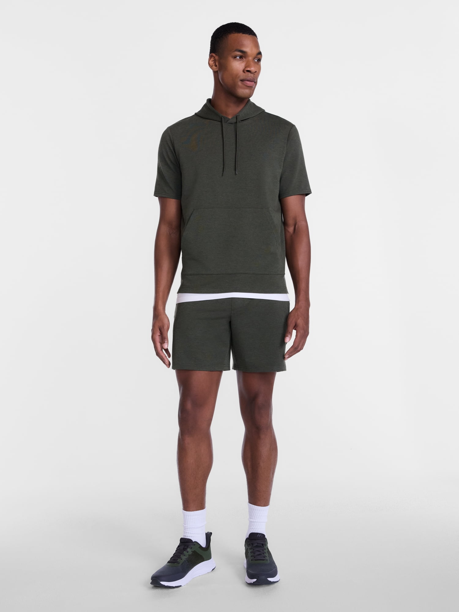Athletic Works Men's and Big Men's French Terry Shorts, 7" Inseam, Sizes XS-3XL
