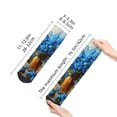 thumbnail image 4 of Pofeuu Mountain Blue Flowers Vase Print 30cm Socks, Adult Running Hiking Socks for Youth and Adult, 4 of 7