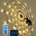 thumbnail image 2 of Zhourta Halloween Arachnid Web Lights 1M Diameter 60 LED With Black Spider, Water Proof Purple Net Lights, Remote Control, Halloween Decorations For House Garden, 2 of 7