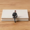 thumbnail image 4 of MERIGLARE 1/64 Diorama Man Figure Micro Layout Ornament Micro Landscape Collection Gift Photo Prop Resin Miniature Character Mini Model Style F, 4 of 7