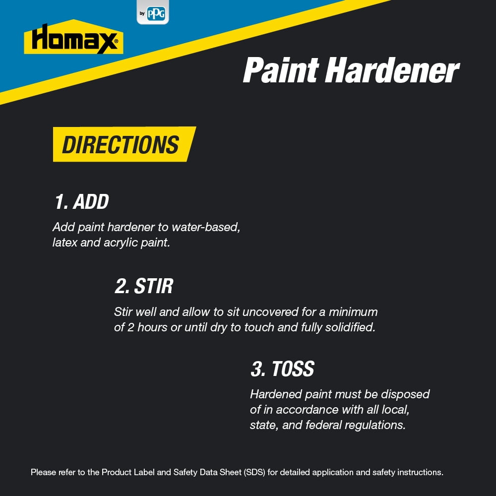 Homax 3535 Paint Hardener,disposal Medium 