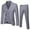 Grey, variant on JLFKNG Little Boys Outfits Simple Solid Color Dress Suit Buttons Up Long Sleeve Pants Breathable Slim Fit Business 2Pcs Outfits Sets Comfy Dailywear