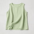 thumbnail image 3 of fatyb Cotton Linen Tank Tops for Boys Girls Summer Sleeveless Lightweight Plain Kids Casual Beach Shirts, 3 of 7