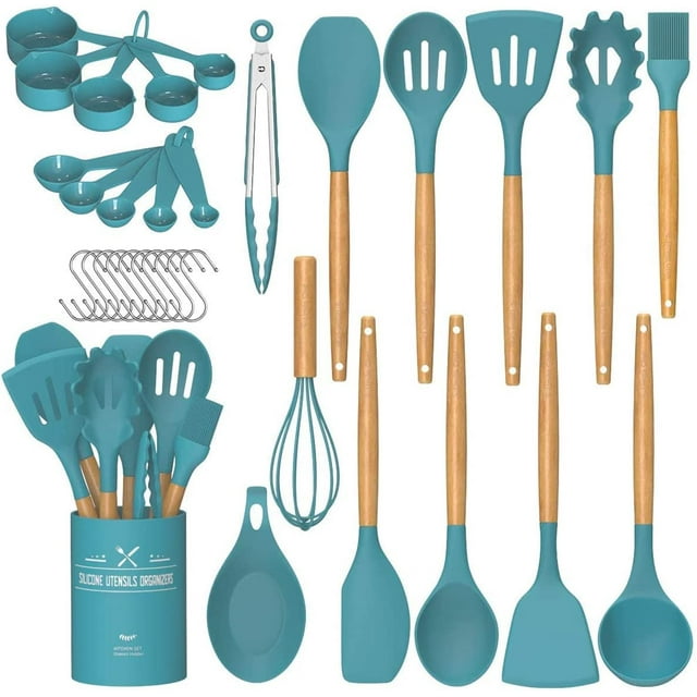 Set de utensilios de cocina Umite Chef, silicona antiadherente, 24 piezas