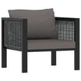 thumbnail image 5 of vidaXL 8 Piece Garden Lounge Set with Cushions Poly Rattan Anthracite, 5 of 5
