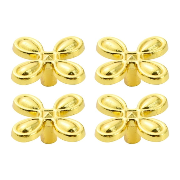 4lots Brasses Clovers Cabinet Handle Zincs Alloys Rustproof Pull for Retros Furniture Kitchen Bathroom Hardwares