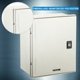 thumbnail image 4 of VEVOR Fiberglass Nema 3X Electronic Equipment Enclosure Box Ip65 Weatherproof Wall-Mounted 11.8 x 9.8 x 5.5", 4 of 10
