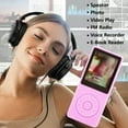 thumbnail image 5 of MP3 Player, Music Player with 16GB Micro SD Card, Build-in Speaker/Photo/Video Play/Voice Recorder/FM Radio/E-Book Reader, Supports up to 128GB, Pink, 5 of 7