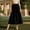 *Black, variant on Women's High Waisted A Line Midi Skirt,Casual Loose Lightweight Summer Skirt Navy,Women's Plus XXL