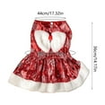 thumbnail image 3 of CuiLiyq Snowflake Dog Christmas Dress, Pet Santa Claus Costume Holiday Outfits, Winter Clothes Dresses for Small Dogs Cat Apparel Gift (Snowflake, XL), 3 of 6