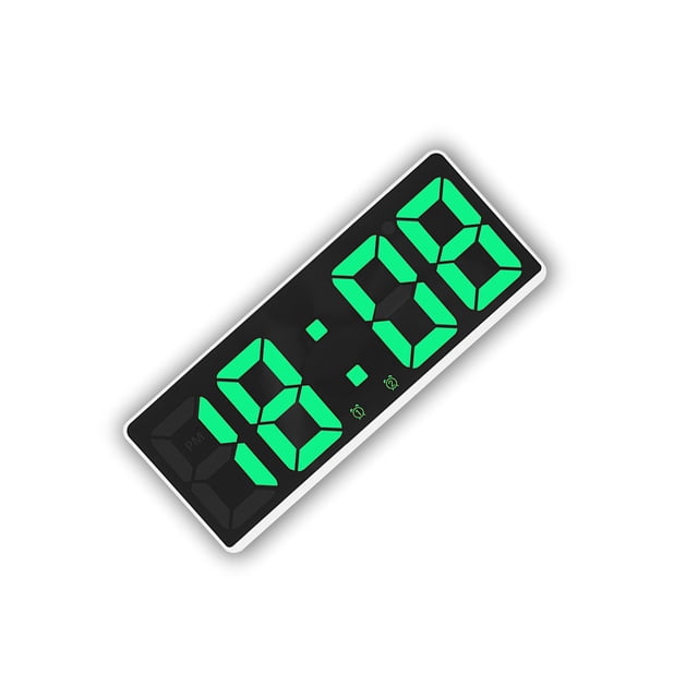 Wosthever Reloj digital LED Estilo simple Pantalla de fecha Reemplazo 5 Engranaje Función de repetición Control de sonido Alarmas Termómetro Decoración del hogar Tipo 5 Wosthever HA084277-05B