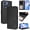 Black, variant on For Motorola Moto G Stylus 5G 2025 Litter Panda Embossing Leather Phone Case with RFID Blocking Card Slot Wallet Magnetic Clasp Lanyard Flip Stand Case,Brown