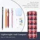 thumbnail image 3 of Disketp Heart Plaid Estuche Organizador de Lápices de Cuero, Estuche de Oficina con Cremallera para Bolígrafo y Lápiz, 3 of 6