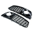 thumbnail image 4 of Astra Depot Left Right RS4 Style Fog Light Grill Cover Honeycomb Mesh w/ Chrome Trim for Audi A4 B8 2008-2012 (Standard Bumper Only), 4 of 8