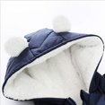 thumbnail image 4 of Traje de nieve con capucha para bebé, niño y niña, mono con cremallera y relleno, chaqueta acolchada infantil con guantes de 3 a 24 meses Adepaton CJWUS-5880, 4 of 7