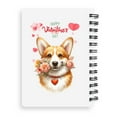 thumbnail image 2 of Happy Valentine's Day Corgi holding flowers Spiral Bound Journal Welsh Corgi Dog Lover Gifts Idea 5x7in Spiral Notebook - 3005, 2 of 5