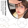 thumbnail image 2 of Generic Brand Round Rectangular Frame Reading Glasses for Men & Women, Fashionable Small Metal Eyewear, Clear Vision, Lightweight Alloy Frame, Simple Everyday Style, 2 of 8