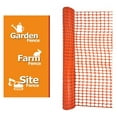 thumbnail image 3 of Ashman Plastic Mesh Fence, Construction Barrier Netting, Orange, 4'x200' Feet, 1 Roll, Garden Fencing, Fences Wrap, Above Ground, for Snow, Poultry, Chicken, Deer, Patio, Garden Netting, Orange 200FT, 3 of 9