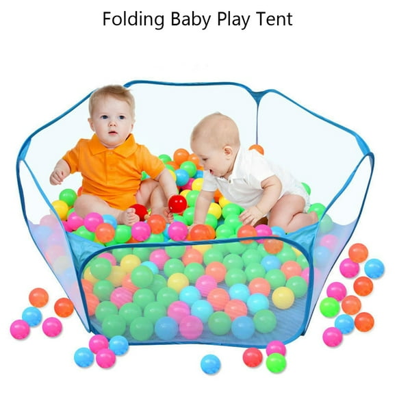 Rdeghly Folding Portable Baby Play Tent Pool for Ocean Balls Kids Children Indoor Outdoor Playing Toy, Kids Play Tent Pool, Ocean Balls Play Pool