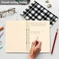 thumbnail image 6 of joogoo Spiral Journal Notebook Black Checkered Pattern College Ruled Notebooks 8.3" x 5.7" 2 PCs, 6 of 8