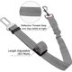 thumbnail image 3 of Cinturón de seguridad para perros, paquete de 2 cinturones de seguridad ajustables para mascotas, elásticos y duraderos, color gris oso de fresa Electrónica, 3 of 5
