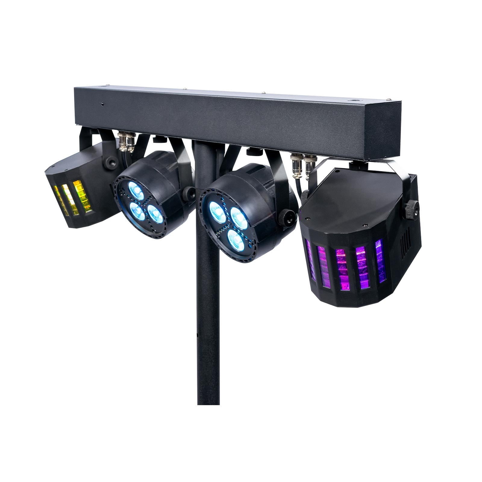 ColorKey CKU-3020 PartyBar GO Compact Powered Lighting Package with Chauvet DJ Hurricane 700 Fog Machine