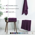 thumbnail image 2 of Martex 2-Pack Bath Sheet Set | 100% Cotton Extra Large 33" x 65" Towels | Dark Purple, 2 of 4