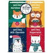 Swiss Miss Assorted Flavors and Designs Gift Pack Hot Cocoa Cartons, 1.38 oz, 4 Count