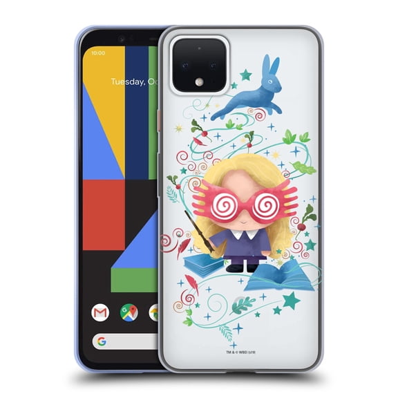 Head Case Designs Officially Licensed Harry Potter Deathly Hallows II Luna Lovegood Soft Gel Case Compatible with Google Pixel 4