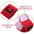 thumbnail image 3 of WHAMVOX Captains Arm Band Soccer Adjustable Sport Captains Armband Chloroprene 1Pcs For Matches Training Sessions, 3 of 8