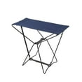 thumbnail image 2 of Taburete plegable exterior | Asiento plegable portátil para acampar, pescar, viajar | Tela Oxford ligera, armazón de acero, impermeable, resistente, 15,35"x13,39"x8,27", negro/azul, 2 of 6