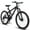 Black, variant on 24 26 inch Full Suspension Mountain Bike for Men Women MTB Bicycle, 21-Speed with Gear Indicator, Carbon Steel Frame, Mechanical Disc Brakes