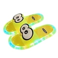 thumbnail image 4 of Samdudou Womens Slide Sandals Open Toe Slip On Flat Slippers Fun LED Light Up Sole Cute Cartoon Penguin Design Novelty Indoor Outdoor House Shoes Casual Footwear, 4 of 5