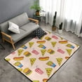 thumbnail image 2 of Area Rugs For Living Room Decor - Hamburger Pizza Coke Anti Slip Throw Washable Rugs 3x5 For Bedroom, Soft Indoor Carpet For Bedroom Living Room 60x39In, 2 of 5