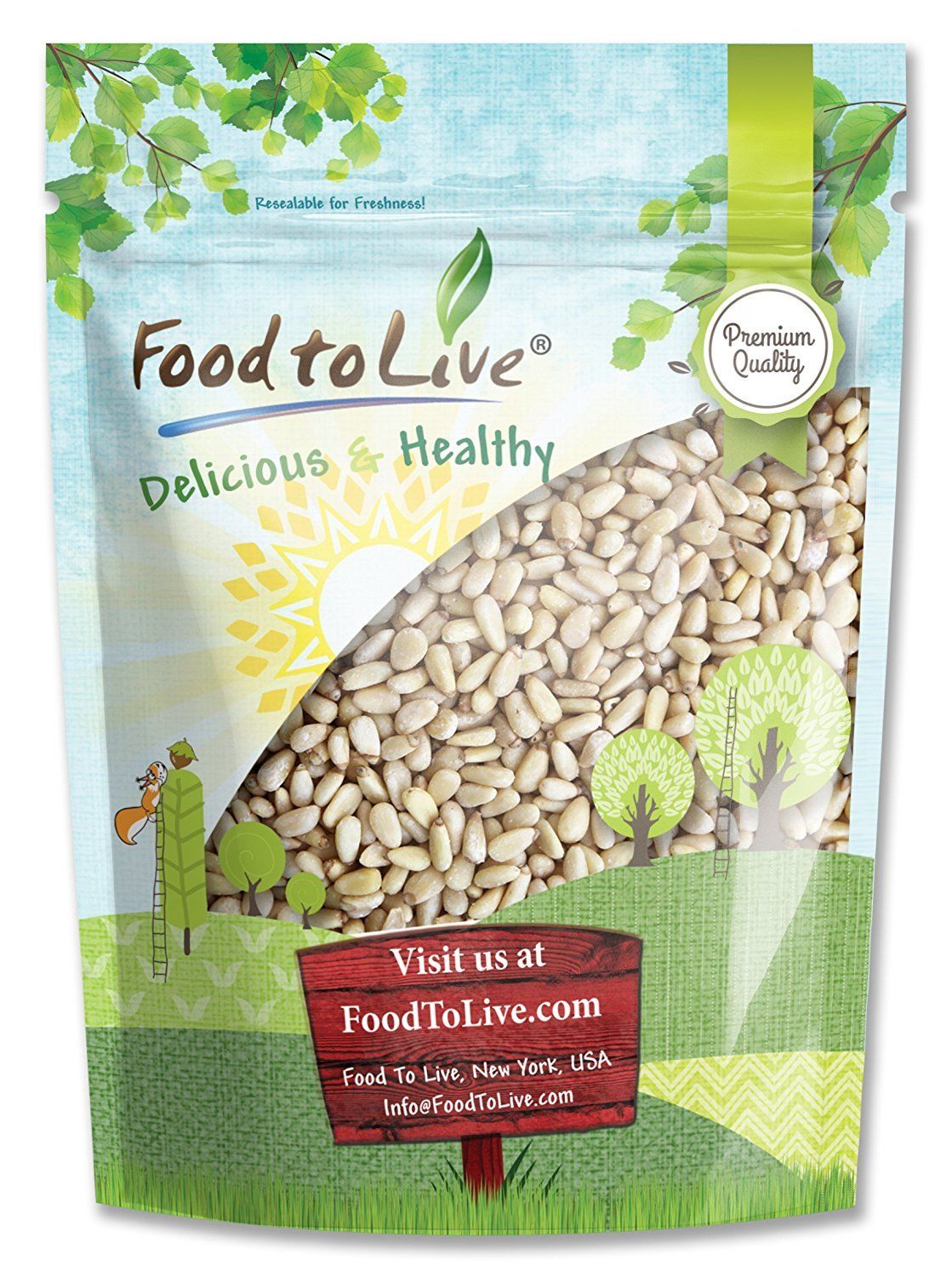 Food To Live Â® Raw Pine Nuts (1 Pound)