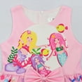 thumbnail image 4 of Rongking Mermaid Dress for Girls Sleeveless Sundress Twirling Princess Midi Dress for 3-8Y, 4 of 7