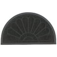 thumbnail image 1 of Superio Tapis d'Entrée Demi-Rond en Fibre de Coco Noir Sunburst 18"x30 Pouces, 1 of 1