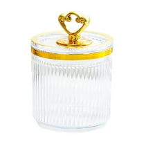 YIMWNYI Plastic Sealed Storage Jars, Kitchen Organizer, Clear Food Grade Material, Modern Decorative Container, Ideal for Candy, Snacks, Bathroom Use, Stylish Home Décor, Safe and Durable Jars