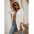 thumbnail image 6 of (clearance)IDALL Suits Blazers for Women Coat Wear Long Blouse Casual Loose Ladies Women Sleeve Jacket Top Women's Coat Blazers for Women Business Casual Womens Blazer White Xl, 6 of 9