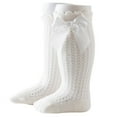 thumbnail image 2 of Dalrosia Baby Girls Knee High Socks Toddler Bow Mesh Long Stockings Infants Thin Socks For Spring Summer, 2 of 2