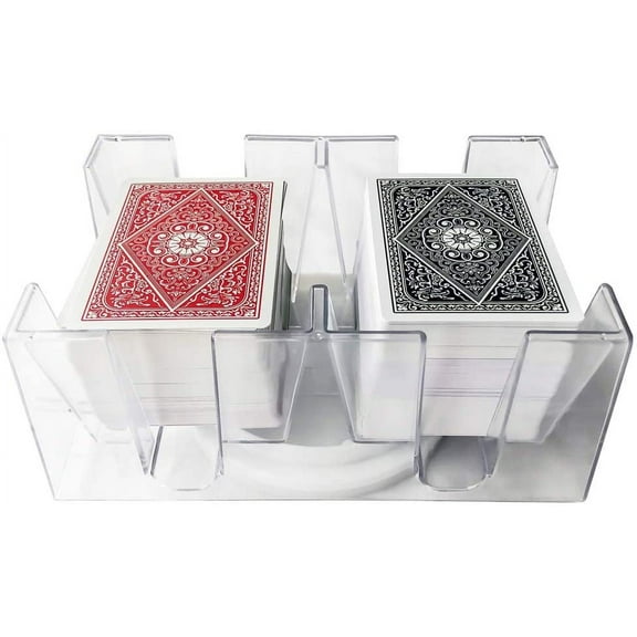 Yuanhe 6 Deck Revolving Rotating Canasta Playing Card Tray